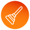 Plunger icon representing plumbing services in Aylesbury